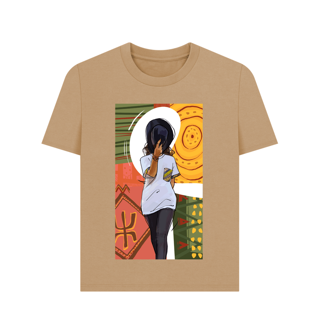 Sand Printed T-shirt Front