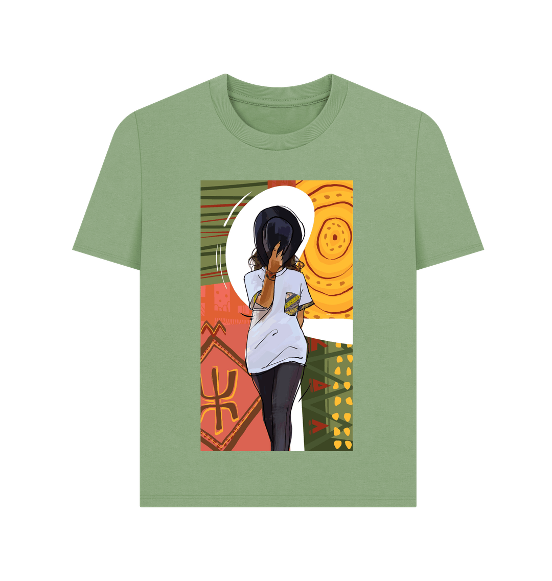Sage Printed T-shirt Front