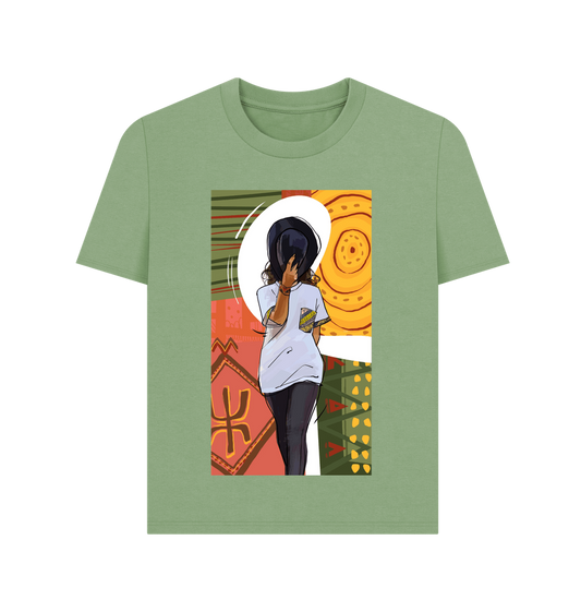 Sage Printed T-shirt Front